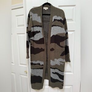 Knox Rose Textured Knit Long Cardigan with pockets